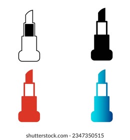 Abstract Lipstick Silhouette Illustration, can be used for business designs, presentation designs or any suitable designs.