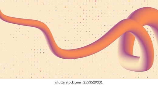 abstract liquid with 3d design with colorful halftone effect new design with bright background