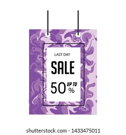 Abstract liquid background. Up to 50% discount Sale banner template design. Big sale special offer. Special offer vector illustration can be use banner, poster, flyer, brochure, sticker.