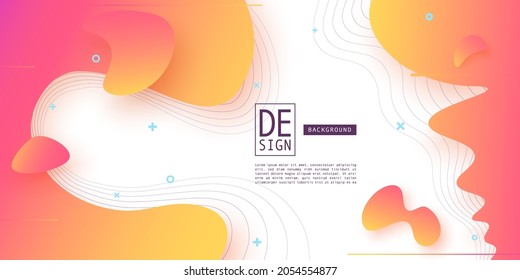 Abstract liquid background. Art colorful gradient wallpaper, poster. Social media concept. Vector illustration. EPS 10