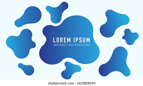 Abstract Liquid Background, Blue, White, Gradation