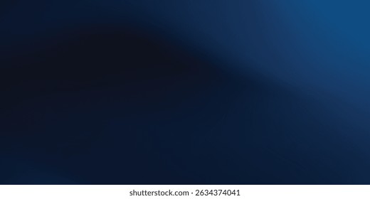 Fundo líquido abstrato azul escuro. Malha de gradiente. Efeito misturar a cor azul escuro. Mistura colorida fluida turva. Ilustração vetorial de modelo de design moderno