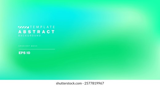 Abstract liquid background. Dark green gradient color. Blur effect color blend. Modern design template for web cover, ad banner, social media, header, presentation
