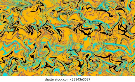 vector de diseño de fondo líquido abstracto con color amarillo, negro y azul adecuado para el diseño de fondo o de fondo