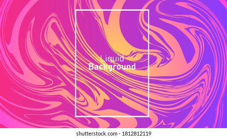 Abstract liquid background. fluid concept. trendy paint colors. Eps 10 vector