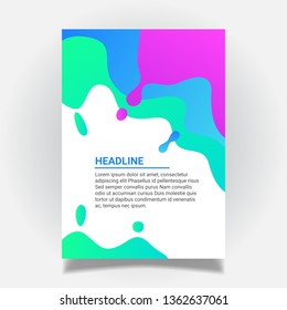 Abstract Liquid Background Flyer Template