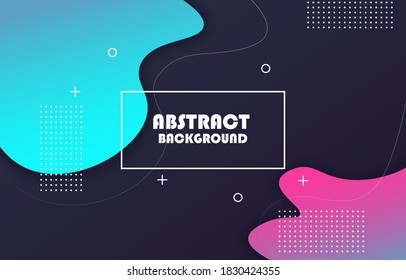 Abstract liquid background with geometric shapes. Vector illustration. EPS 10