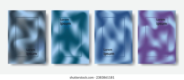 Abstract liquid background, gradient blurred fluid texture. Vibrant gradient mesh. Modern template for posters, ad banners, brochures, flyer, cover,
