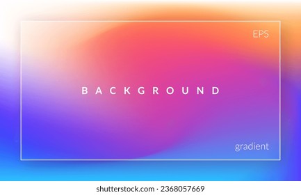 Abstract liquid background. Gradient mesh. Fluid color blend. Blurred colorful mix. Modern design template for ad banners, social media, covers, posters, brochures, flyers. EPS vector illustration