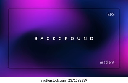 Abstract liquid background. Gradient mesh. Fluid color blend. Blurred dark neon mix. Modern design template for ad banners, social media, covers, posters, brochures, flyers. EPS vector illustration