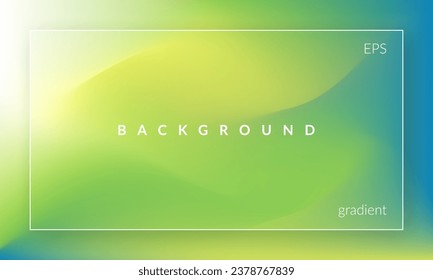 Abstract liquid background. Gradient mesh. Fluid color blend. Blurred green mix. Modern design template for ad banners, social media, covers, posters, brochures, flyers. EPS vector illustration