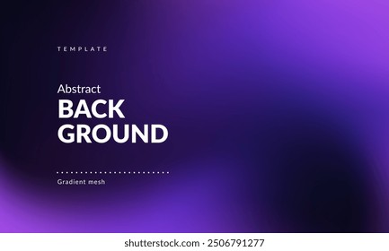 Abstract liquid background. Gradient mesh. Effect blend dark color. Blurred fluid colorful mix. Modern design template for web cover, ad banner, social media, header, presentation. Vector image EPS