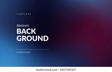 Abstract liquid background. Gradient mesh. Effect blend dark color. Blurred fluid colorful mix. Modern design template for web cover, ad banner, social media, header, presentation. Vector image EPS