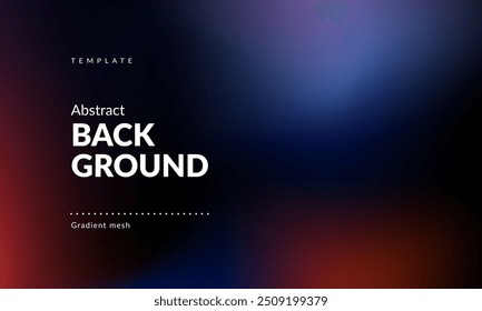 Abstract liquid background. Gradient mesh. Effect blend dark color. Blurred fluid colorful mix. Modern design template for web cover, ad banner, social media, header, presentation. Vector image EPS