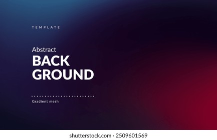 Abstract liquid background. Gradient mesh. Effect blend dark color. Blurred fluid colorful mix. Modern design template for web cover, ad banner, social media, header, presentation. Vector image EPS