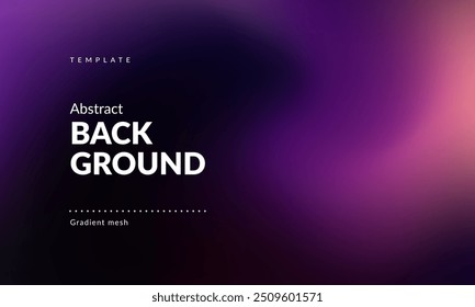 Abstract liquid background. Gradient mesh. Effect blend dark color. Blurred fluid colorful mix. Modern design template for web cover, ad banner, social media, header, presentation. Vector image EPS