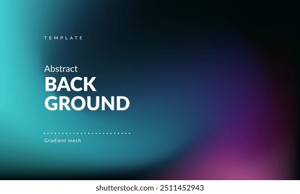 Abstract liquid background. Gradient mesh. Effect blend dark color. Blurred fluid colorful mix. Modern design template for web cover, ad banner, social media, header, presentation. Vector image EPS
