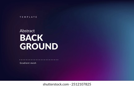 Abstract liquid background. Gradient mesh. Effect blend dark color. Blurred fluid colorful mix. Modern design template for web cover, ad banner, social media, header, presentation. Vector image EPS