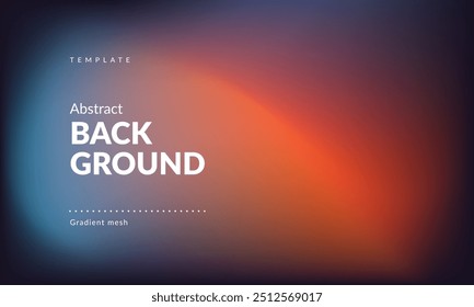 Abstract liquid background. Gradient mesh. Effect blend dark color. Blurred fluid colorful mix. Modern design template for web cover, ad banner, social media, header, presentation. Vector image EPS