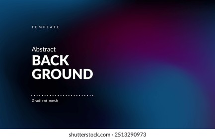Abstract liquid background. Gradient mesh. Effect blend dark color. Blurred fluid colorful mix. Modern design template for web cover, ad banner, social media, header, presentation. Vector image EPS