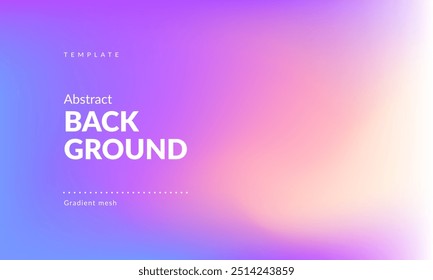 Abstract liquid background. Gradient mesh. Effect blend bright color. Blurred fluid colorful mix. Modern design template for web cover, ad banner, social media, header, presentation. Vector image EPS
