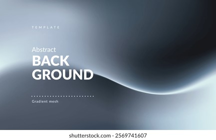 Abstract liquid background. Gradient Mesh and wavy lines. Blurred color mixing effect. Modern design template for ad banner, web page, website, landing, cover, poster, flyer, brochure. Vector image