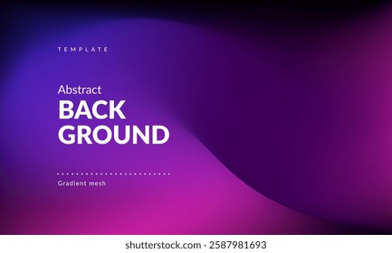 Abstract liquid background. Gradient mesh. Effect blend bright color. Blurred fluid colorful mix. Modern design template for web cover, header, ad banner, poster, brochure, flyer. EPS vector image