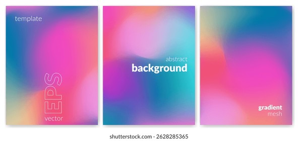 Um fundo líquido abstrato com efeitos de gradiente e malha, misturando cores vibrantes, criando uma sensação de movimento e fluidez. A combinação de texturas fluidas embaçadas e tons claros e mistos.