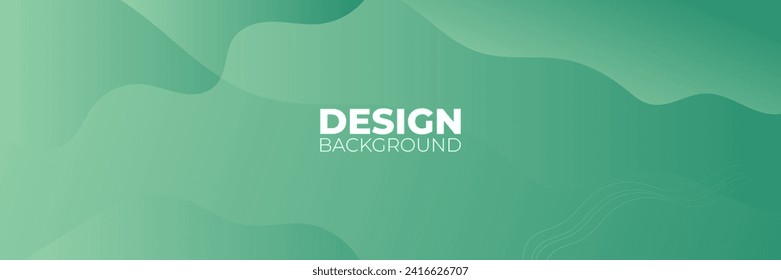 Abstract Liquid Background with green gradient for Wallpaper, Web, Banner, Presentation, and etc.