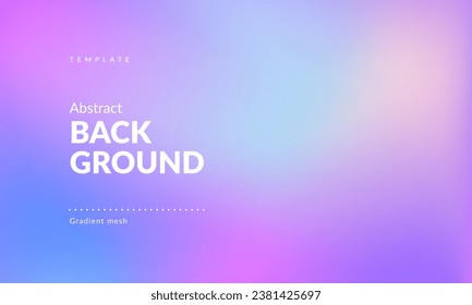 Abstract liquid background for landing pages, ad web banners, social media, covers website, headers posts. Gradient mesh. Fluid color blend. Blurred colorful mix. Modern design template. Vector EPS