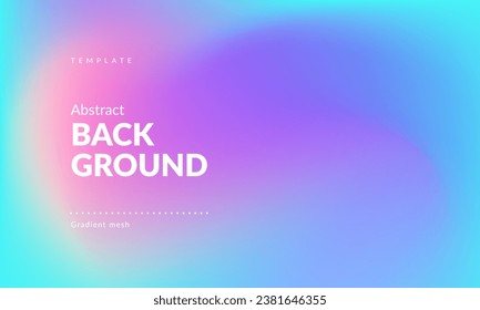 Abstract liquid background for landing pages, ad web banners, social media, covers website, headers posts. Gradient mesh. Fluid color blend. Blurred colorful mix. Modern design template. Vector EPS