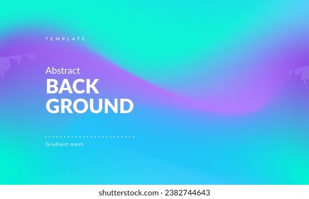 Abstract liquid background for landing pages, ad web banners, social media, covers website, headers posts. Gradient mesh. Fluid color blend. Blurred colorful mix. Modern design template. Vector EPS