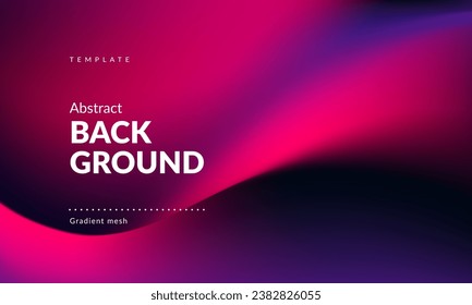 Abstract liquid background for landing pages, ad web banners, social media, covers website, headers posts. Gradient mesh. Fluid color blend. Blurred colorful mix. Modern design template. Vector EPS