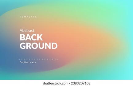 Abstract liquid background for landing pages, ad web banners, social media, covers website, headers posts. Gradient mesh. Fluid color blend. Blurred colorful mix. Modern design template. Vector EPS