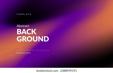 Abstract liquid background for landing pages, ad web banners, social media, covers website, headers posts. Gradient mesh. Fluid color blend. Blurred colorful mix. Modern design template. Vector EPS