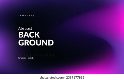 Abstract liquid background for landing pages, ad web banners, social media, covers website, headers posts. Gradient mesh. Fluid color blend. Blurred colorful mix. Modern design template. Vector EPS