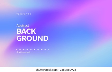 Abstract liquid background for landing pages, ad web banners, social media, covers website, headers posts. Gradient mesh. Fluid color blend. Blurred colorful mix. Modern design template. Vector EPS