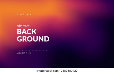 Abstract liquid background for landing pages, ad web banners, social media, covers website, headers posts. Gradient mesh. Fluid color blend. Blurred colorful mix. Modern design template. Vector EPS