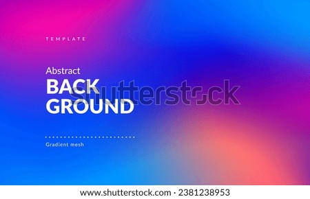 Abstract liquid background for landing pages, ad web banners, social media, covers website, headers posts. Gradient mesh. Fluid color blend. Blurred colorful mix. Modern design template. Vector EPS