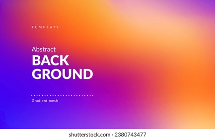 Abstract liquid background for landings, ad web banners, social media, covers website, headers posts. Gradient mesh. Fluid color blend. Blurred colorful mix. Modern design template. Vector EPS