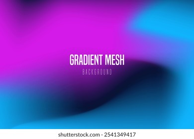 Abstract liquid background for landings, ad web banners, social media, covers website, headers posts. Gradient mesh.