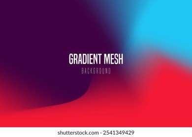 Abstract liquid background for landings, ad web banners, social media, covers website, headers posts. Gradient mesh.