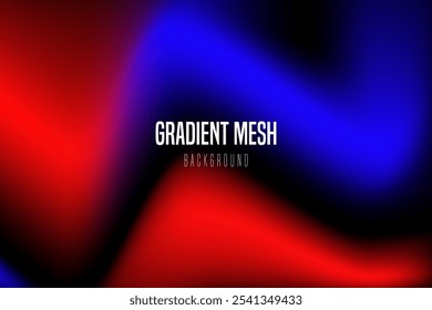 Abstract liquid background for landings, ad web banners, social media, covers website, headers posts. Gradient mesh.