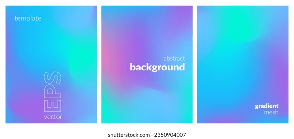 Abstract liquid background layout. Bright color blend. Blurred fluid effect. Gradient mesh. Mockup modern design template for posters, ad banners, brochures, flyers, covers, websites. EPS vector image