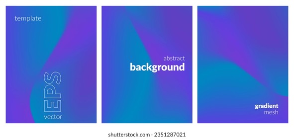 Abstract liquid background layout. Bright color blend. Blurred fluid effect. Gradient mesh. Mockup modern design template for posters, ad banners, brochures, flyers, covers, websites. EPS vector image