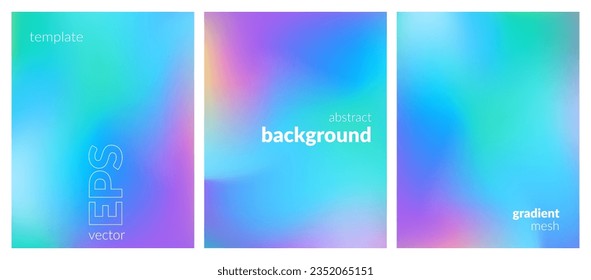 Abstract liquid background layout. Bright color blend. Blurred fluid effect. Gradient mesh. Mockup modern design template for posters, ad banners, brochures, flyers, covers, websites. EPS vector image