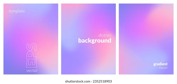 Abstract liquid background layout. Bright color blend. Blurred fluid effect. Gradient mesh. Mockup modern design template for posters, ad banners, brochures, flyers, covers, websites. EPS vector image