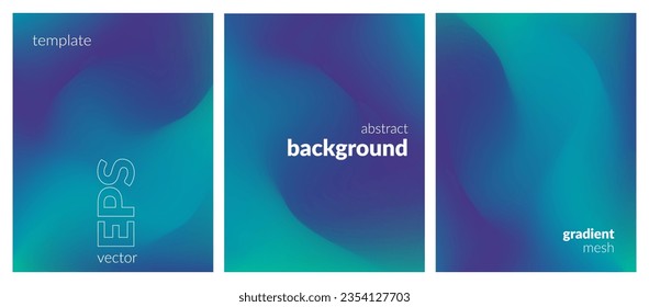 Abstract liquid background layout. Bright color blend. Blurred fluid effect. Gradient mesh. Mockup modern design template for posters, ad banners, brochures, flyers, covers, websites. EPS vector image