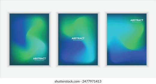 Abstract liquid background layout. Bright color blend. green fluid effect. Gradient mesh. Mockup modern design template for posters, and banners, brochures, flyers, covers, etc.