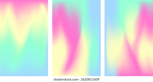 Abstrato layout de fundo líquido. Mistura de cores brilhantes. Efeito de fluido turvo. Malha de gradiente. Modelo de design moderno para cartazes, banners de anúncios, brochuras, folhetos, capas, sites. Imagem vetorial EPS